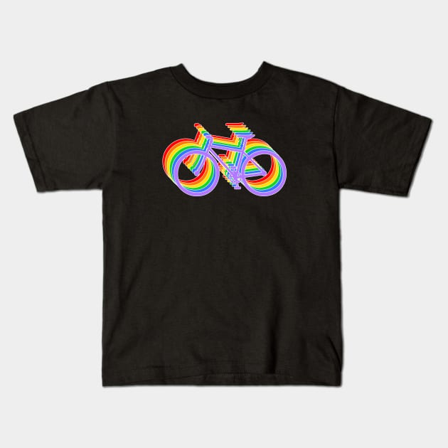 Pride bicycles Kids T-Shirt by CS Designs